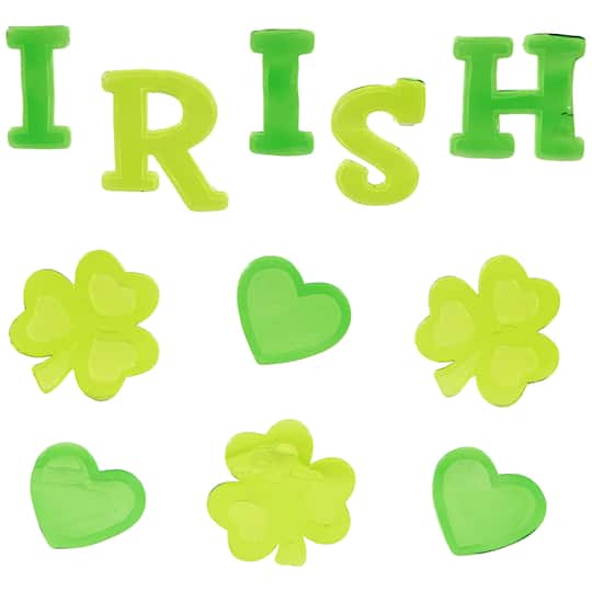 St. Patrick's Day Gel Window Clings Set